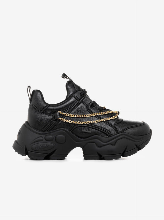 SAPATILHAS BUFFALO BINARY CHAIN-BLACK/GOLD 1630539D