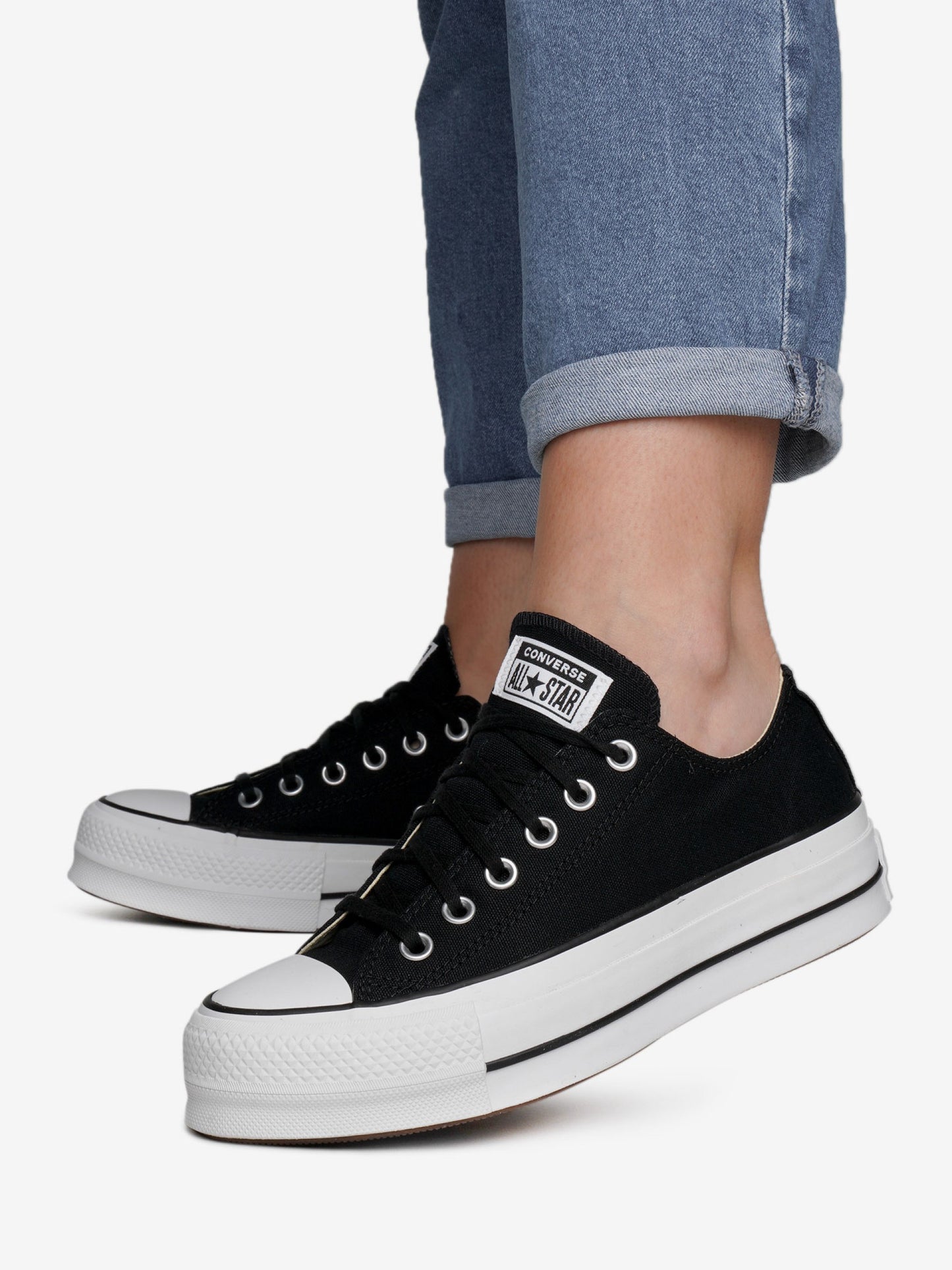 SAPATILHAS CONVERSE ALL STAR PLATAFORM OX BLACK 560250