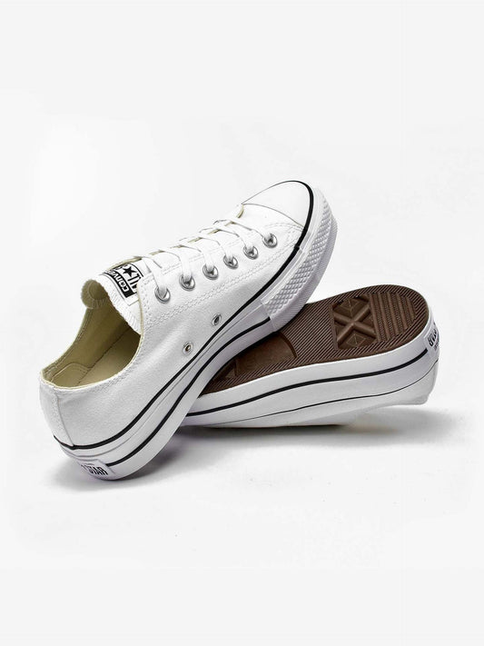 SAPATILHAS CONVERSE ALL STAR PLATAFORM OX WHITE 560251